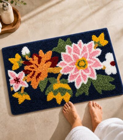 Nature Blue Bathroom Mat