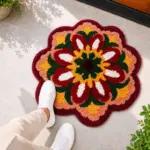 madeinnortheast-Tulip Bloom Rangoli Doormat