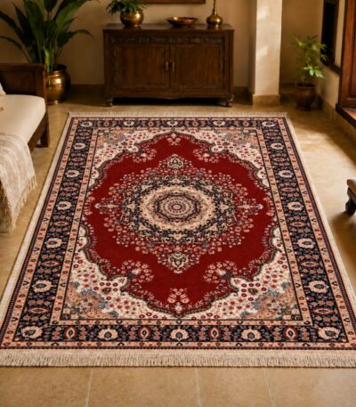 Blush Medallion Persian Carpet