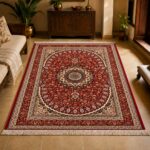 Crimson Oval Persian Carpet