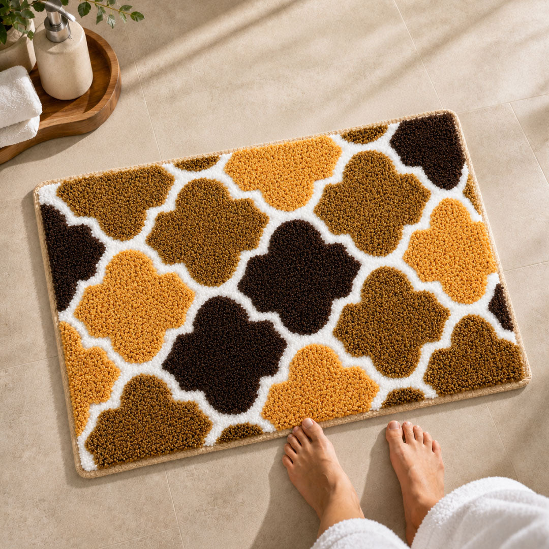 1_53fd3326-5378-48e4-b16b-4550b76bc854.jpg Ellipse Beige Bathroom Mat