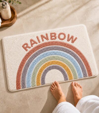 Rainbow Bathroom Mat
