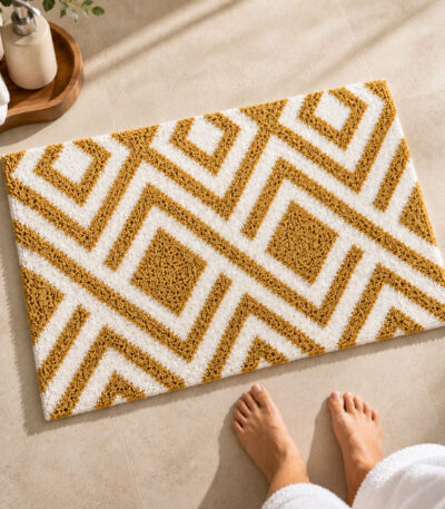 ED Beige Bathroom Mat