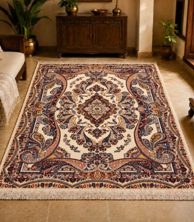 Amber Paisley Persian Carpet