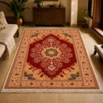 madeinnortheast-Golden Scallop Persian Carpet