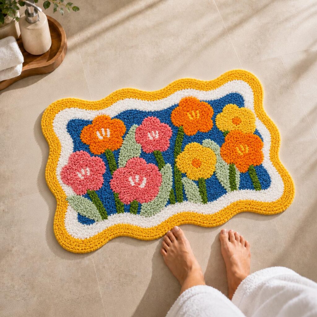 madeinnortheast-Lily Bathroom Mat