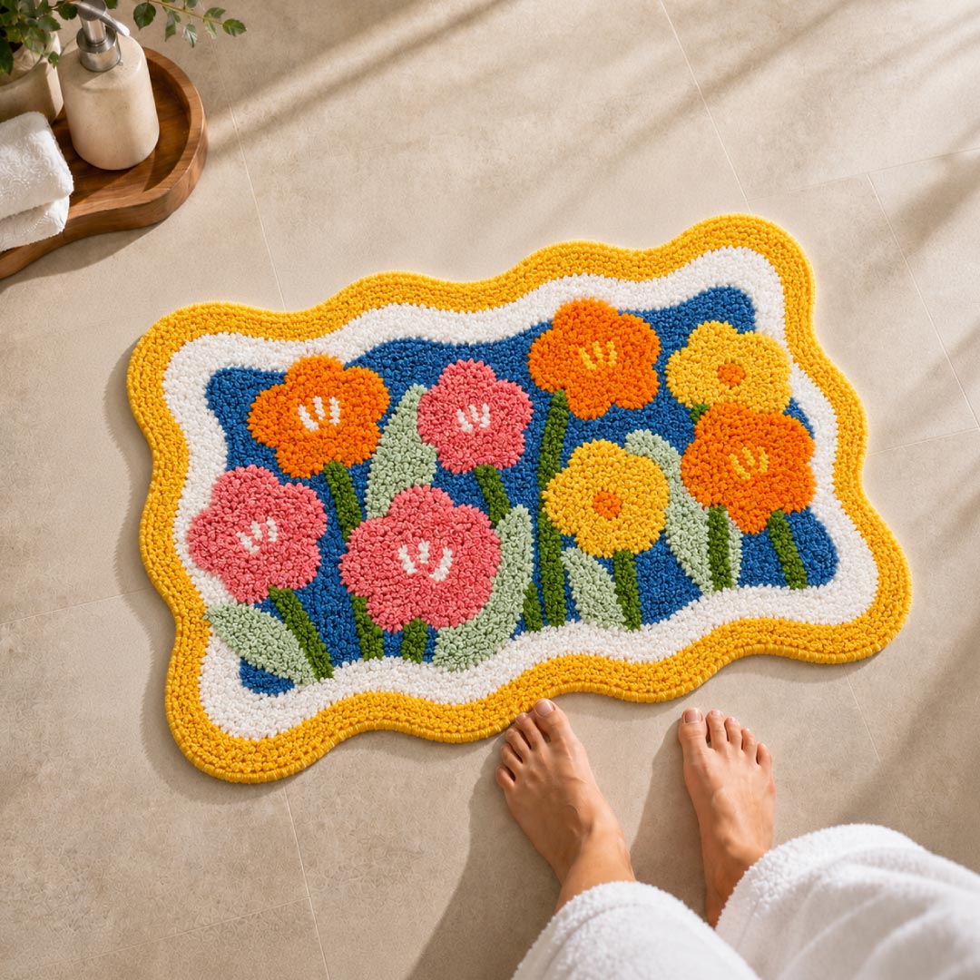 Lily Bathroom Mat madeinnortheast-Lily Bathroom Mat