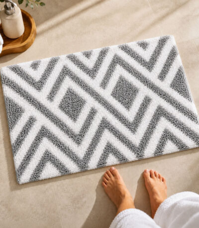 ED Grey Bathroom Mat