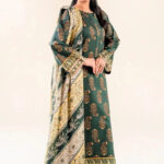 2PC stitched Printed Lawn Shirt & Dupatta | KSD-3824