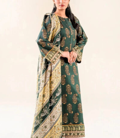 2PC stitched Printed Lawn Shirt & Dupatta | KSD-3824