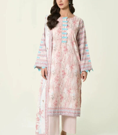 2PC stitched Printed Lawn Shirt & Dupatta | KSD-4103