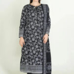 2PC Stitched Printed Lawn Shirt & Dupatta | RTW-KSD-3869