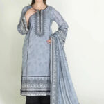 2PC Stitched Printed Lawn Shirt & Dupatta | RTW-KSD-3876