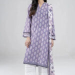 2PC stitched Printed Lawn Shirt & Dupatta | RTW-KSD-4036