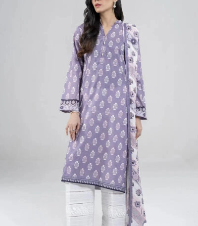 2PC stitched Printed Lawn Shirt & Dupatta | RTW-KSD-4036