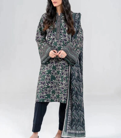 2PC stitched Printed Lawn Shirt & Dupatta | RTW-KSD-4038