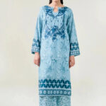 2PC Stitched Printed Lawn Shirt & Trouser | RTW-KST-3863