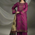 3PC Embroidered stitched Cambric Suit KCCE-4224