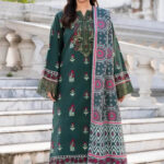 3PC Embroidered stitched Khaddar Suit KKHE-4254