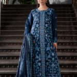 3PC Embroidered stitched Khaddar Suit KKHE-4283