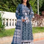 3PC Embroidered stitched Khaddar Suit KKHE-4291