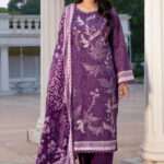 3PC Embroidered stitched Khaddar Suit KKHE-4293