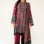 3PC Embroidered stitched Lawn Suit KC-4012