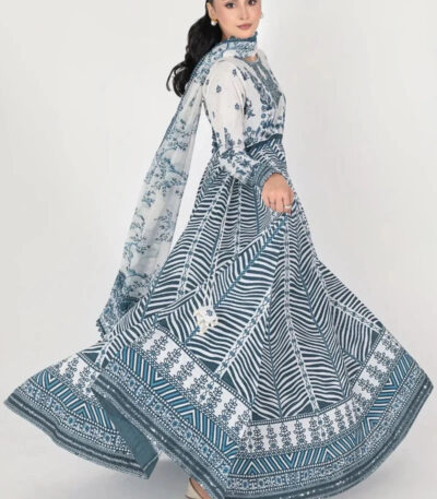 3PC Embroidered stitched Lawn Suit | KC-4142