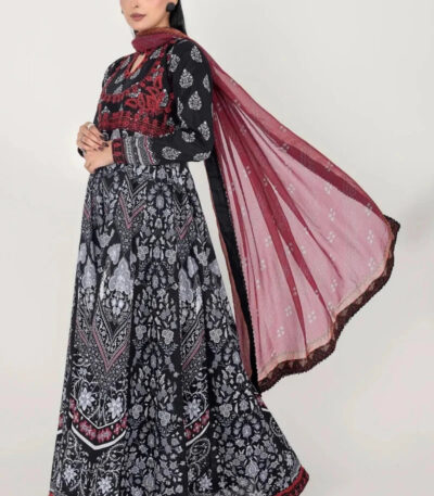3PC Embroidered stitched Lawn Suit | KC-4144
