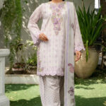 3PC Embroidered stitched Lawn Suit KC-4147