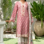 3PC Embroidered stitched Lawn Suit KC-4149