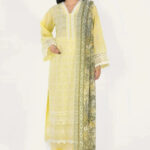 3PC Embroidered stitched Lawn Suit | KCE-4014