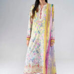 3PC Embroidered stitched Lawn Suit | KCE-4020