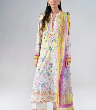 3PC Embroidered stitched Lawn Suit | KCE-4020
