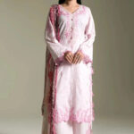 3PC Embroidered stitched Lawn Suit | KCE-4086
