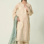 3PC Embroidered stitched Lawn Suit | KCE-4087