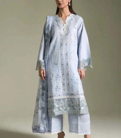 3PC Embroidered stitched Lawn Suit | KCE-4215