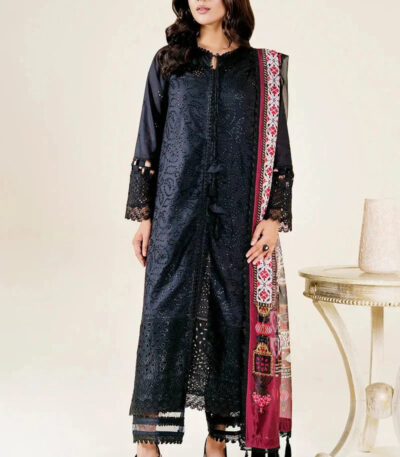 3PC Embroidered stitched Lawn Suit | KKSE-3800