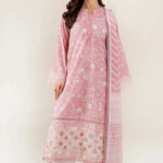 3PC Embroidered stitched Lawn Suit | KL-3969