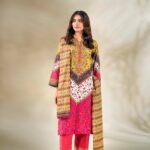 3PC Embroidered stitched Lawn Suit KL-3892