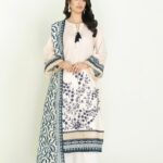 3PC Embroidered stitched Lawn Suit KL-3899