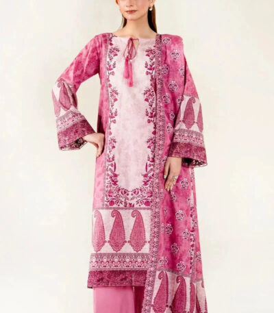 3PC Embroidered stitched Lawn Suit | KL-3946