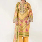 3PC Embroidered stitched Lawn Suit | KL-3948