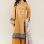 3PC Embroidered stitched Lawn Suit | KL-3972