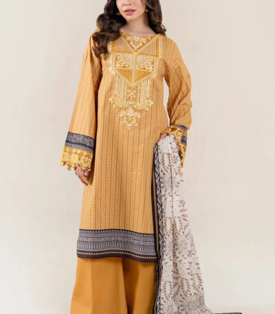 3PC Embroidered stitched Lawn Suit | KL-3972