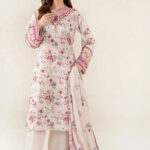 3PC Embroidered stitched Lawn Suit | KL-3973