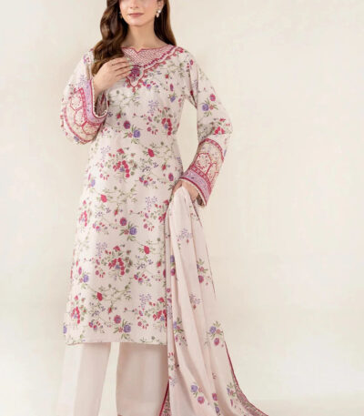 3PC Embroidered stitched Lawn Suit | KL-3973