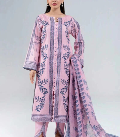 3PC Embroidered stitched Lawn Suit | KL-4104