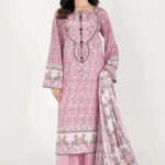3PC Embroidered stitched Lawn Suit | KL-4187