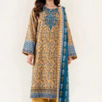 3PC Embroidered stitched Lawn Suit | KL-RTW-4044